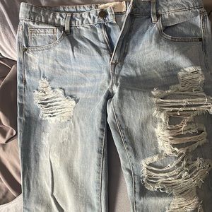 Rachel Roy boyfriend light wash Jean